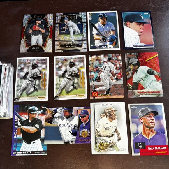 Panini Topps Bowman 100 NM Baseball Cards Lot All Stars Rookies Hall Of Gamers - Picture 8 of 9